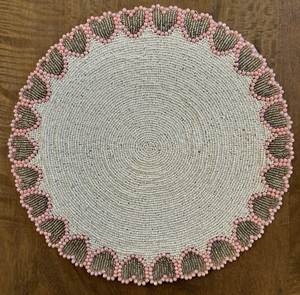 Luxury Designer Beaded Placemats with Intricate Embroidery for Modern <b>Dining</b> <b>Tables</b> - Product Image 3