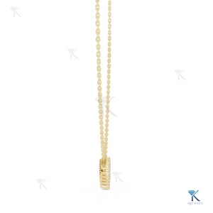 จี้เพชรแล็บโกรว์รูปหัวใจประดับเพชรแบบปาเว่ สร้อยคอทองคำแท้ 14K 18K เครื่องประดับผู้หญิงคุณภาพสูง ขายส่งจากโรงงาน ผู้จัดจำหน่าย B2B - Product Image 6