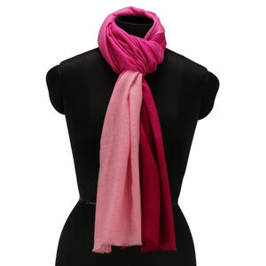 Chal largo de pashmina pura para mujer, teñido en tres colores con efecto ombré, estilo vintage, teñido a mano. - Product Image 5