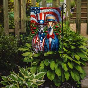 All American Greyhound Multicolor Garden Flag Decorativo Yard Flag Banner para Patio Artwork para Flower Beds Mailbox Decor - Product Image 2