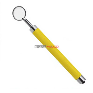 Premium Dental Mouth <b>Mirror</b> <b>LED</b> Light Silver Handle German Stainless Steel Ergonomic Manual Oral Examination Diagnostic <b>Mirror</b> - Product Image 2