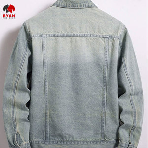 แจ็คเก็ตยีนส์คุณภาพพรีเมียมสำหรับผู้ชาย แบบสั่งทำพิเศษ ปิดด้วยกระดุม พร้อมโลโก้สั่งทำ - Product Image 5