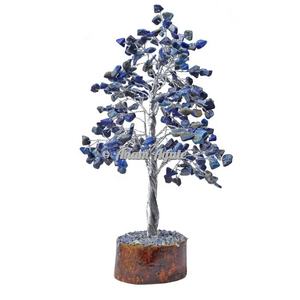 Acheter Arbre de pierre précieuse de jaspe noir fait main avec 300 perles pour Feng Shui Vente en gros Arbre de cristal de guérison Reiki pour la décoration - Product Image 2