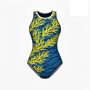 Maillot de bain une pièce sexy à coupe haute, design professionnel, couleurs et logo personnalisables, impression frontale, séchage rapide, imperméable - Product Image 6