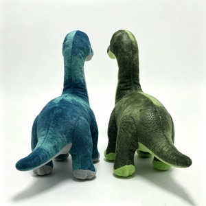 Peluche de dinosaurio de cuello largo personalizado, juguete de dinosaurio suave para niños y niñas, peluche de dinosaurio realista, par de peluches de dinosaurio verde y azul - Product Image 6
