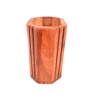 Natural Solid Wood Pen Holder Artistic Desk Holder for Premium Office Accessories Wood Stationery Storage <b>Box</b> - Product Image 6