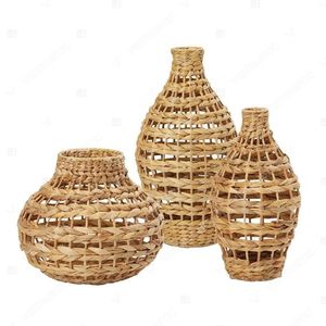 Vase en jacinthe d'eau Vietrustic, décor floral vintage, pour une ambiance naturelle - Product Image 2