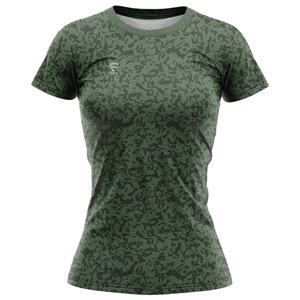 T-shirt pour femme en coton 100% écologique avec logo personnalisé imprimé, décontracté, vintage, graphique, col tricoté, 160 GSM, biolavé, anti-boulochage - Product Image 4