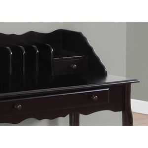 Scrivania Tradizionale in Legno Marrone da 36 Pollici per Ufficio e Casa con Cassetti Portaoggetti per Lavoro - Product Image 3