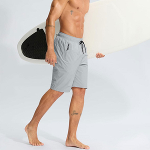 Shorts d'entraînement légers pour hommes en Spandex/Coton, taille mi-haute, respirants, pour le fitness, la course et les loisirs, couleur unie, été - Product Image 2