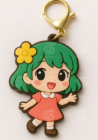 Porte-clés en silicone 3D personnalisés, écologiques, sur le thème de l'anime |   Promotions personnalisées de formes créatives, impression numérique sans nickel