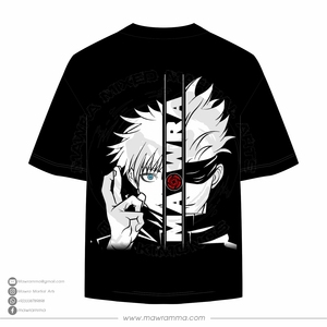 Camiseta negra de manga corta para hombre de Mawra con estampado de letras en la parte delantera, cuello redondo, estilo casual, transpirable, para unisex. - Product Image 6