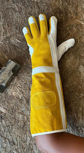 Guantes largos TIG de cuero premium, flexibles - Product Image 5