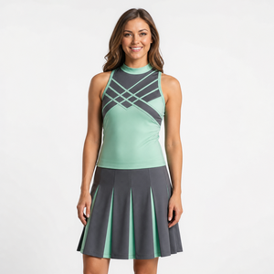 Uniformes de Animadoras Personalizados con Lentejuelas, Ropa de Animadoras Elástica en Cuatro Direcciones para Equipos de Animadoras de Competición - Product Image 3