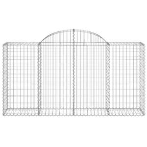 Juego de 4 Cestas de Gabión de Hierro Galvanizado Plateado para Paisajismo y Terrazas - Product Image 4