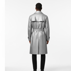 Solid Trader High Quality Breathable Top Quality Deluxe Material Traditional Outer Coat Mens <b>Long</b> <b>Leather</b> <b>Jacket</b> - Product Image 2