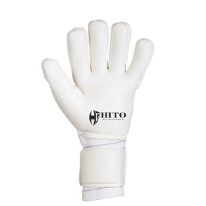 Gants de gardien de but de haute qualité avec protection dorsale et des doigts en Latex, et paume avant en Latex, sangle élastique intégrée. - Product Image 2
