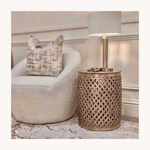New Arrival Luxury Metal <b>Side</b> <b>Table</b> Stylish Modern End <b>Table</b> Customized Home Furniture OEM ODM Manufacturer - Product Image 1