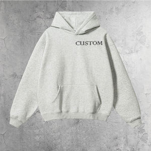 Sweat-shirt à capuche surdimensionné pour homme, en coton lourd, style streetwear décontracté - Product Image 5