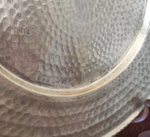 Assiette martelée ronde Offre Spéciale vaisselle assiette plat Dessert vaisselle assiette à gâteau 12 pouces noël utiliser plateau à gâteau - Product Image 4