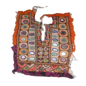 Vintage Afghan Baloch Yoke Mirror Work Patch XXL Women's Fashion Dress Embroidery <b>Islamic</b> <b>Clothing</b> Latest Style Abaya Dresses - Product Image 1