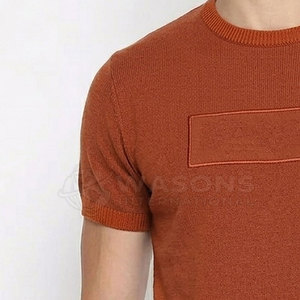 T-shirt en coton à col rond au look élégant, matière en coton respirante, coupe confortable, usage quotidien décontracté - Product Image 3