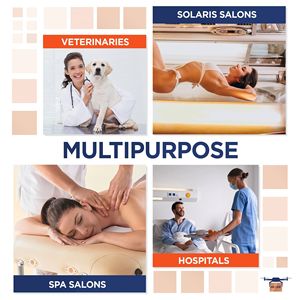 Poly-cotone uniformi ospedaliere 3 Pack piccoli camici per pazienti con chiusura a scatto posteriore riutilizzabili camici medici per uomo e donna corti - Product Image 5