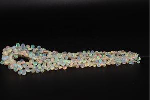 Cuentas de piedra con forma de pera lisa de ópalo etíope de 14 pulgadas de alta calidad, cuentas de ópalo al por mayor, cuentas con forma de pera de ópalo - Product Image 4