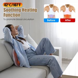 Massaggiatore posteriore Shiatsu senza filo 15min Auto-Off protezione contro il surriscaldamento del corpo relax per la terapia del riscaldamento del collo della vita - Product Image 4