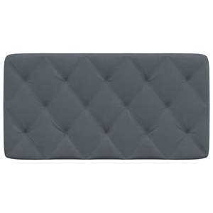 Cojín de Cabecera de Terciopelo Gris Oscuro de 40.2 Pulgadas (100% Poliéster) para Lectura y Descanso en la Cama - Product Image 5