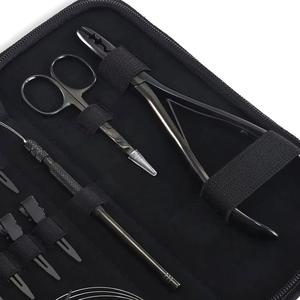 Kit d'outils sur mesure pour extensions capillaires à micro-nano perles, avec outils de pose manuels et pinces à cheveux de différentes couleurs - Product Image 4