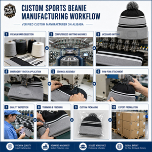 Gorro de Punto Jacquard con Bordado 3D Personalizado OEM con Pompón |   Gorro Deportivo Personalizado para Viajes de Invierno |   Fabricante de Marca Privada - Product Image 6