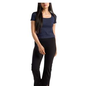 Camiseta Deportiva Personalizada para Mujer, Cuello Redondo, Manga Corta, Ajustada, Elástica, Informal, para Gimnasio, Yoga, Fitness, Suave y Transpirable - Product Image 2