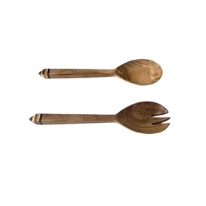 Ensemble de Cuillères à Salade en Bois, Design Minimaliste, Finition Mate, Couverts Durables pour la Restauration, Cuillère à Salade, Ustensile de Cuisine - Product Image 2