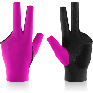 Guantes de Snooker para Mano Izquierda, Ajuste Ergonómico Específico, Dorso Precurvado de Spandex, Palma de Silicona - Product Image 1