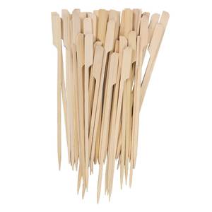 HOT SELLING Natural Bamboo Skewers Disposable Food Sticks for <b>BBQ</b> Chicken Beef Seafood Kebab and Party Catering - Product Image 2