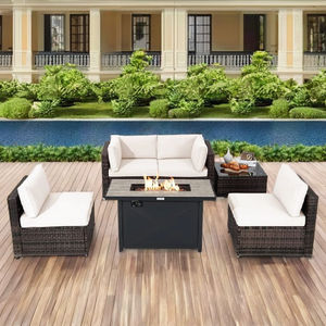 Meubles d'extérieur modernes de luxe en osier poly rotin direct du Vietnam usine pour salon cour entrepôt hôtel - Product Image 6