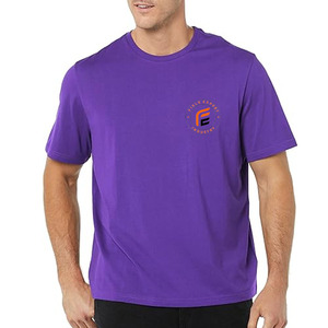 High Quality Custom Your Brand Logo 100% Cotton O-neck T Shirt Blank Men <b>Tshirt</b> Plain Casual Breathable Quick Dry Outdoor Dry - Product Image 1