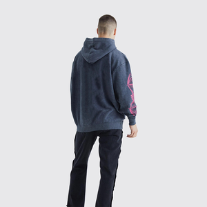 Sudadera con Capucha Personalizada con Estampado Ácido, 100% Algodón, Felpa, Talla Grande, Transpirable, FORTLEO - Product Image 1