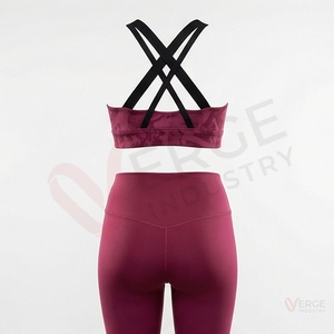 Ensemble de sport pour femme : soutien-gorge de sport, legging de yoga, tenue de fitness sans couture, vêtements de sport pour la gym et l'exercice - Product Image 2