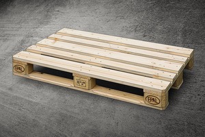 Palette en bois de pin de qualité supérieure 100% - 120 x 80 cm - Norme Euro EPAL - 48x40 - Pour le stockage et la logistique - En vente - Product Image 4