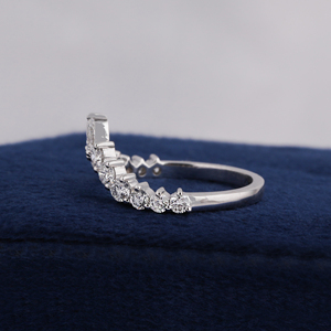 Bague de fiançailles pour femme en diamant de laboratoire, or massif 14 carats, coupe poire et ronde, style classique, certifiée IGI, 3,5-4 g, 1 TCW, couleur E - Product Image 3