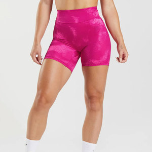 Shorts de sport d'été pour femmes, séchage rapide, anti-plis, taille élastique, en Spandex/Nylon de haute qualité, coupe ample, pour la gym et le fitness, style cargo mi-long - Product Image 1