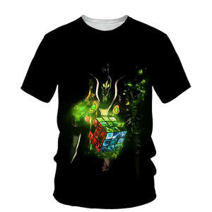 Camiseta de verano con estampado 3D para hombre, cuello redondo, manga corta, estilo informal, estilo hip hop, holgada y a la moda. - Product Image 3