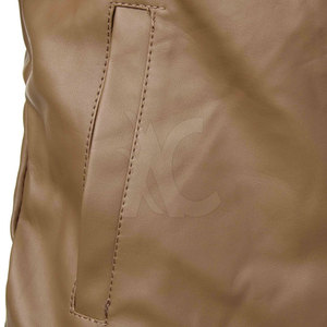 Fashionable Men Leather Winter <b>Jacket</b> With Zipper Front And Modern <b>Slim</b> <b>Fit</b> Design For Every Occasion - Product Image 5