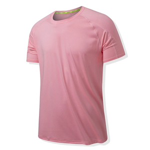 T-shirt décontracté à manches courtes et col rond pour homme Ville Sports, motif, séchage rapide, jersey tricoté en polyester/coton 220g, écologique, bleu - Product Image 5