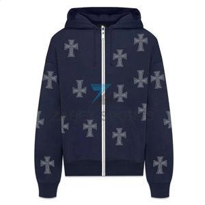 Sudadera con Pedrería al por Mayor para Hombre, Proveedor Personalizado, Sudadera con Cristales de Imitación de Primera Calidad - Product Image 3