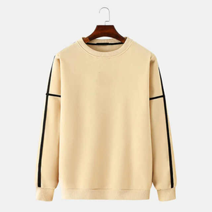 เสื้อสเวตเชิ้ตคอกลมผู้ชาย แขนยาว ผ้าถัก สีพื้น ทรงปกติ สวมใส่สบายๆ สำหรับฤดูใบไม้ร่วง - Product Image 1