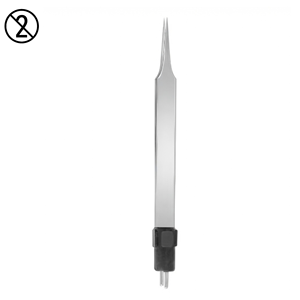 Pinzas Bipolares Rectas con Punta Aislada de Acero Inoxidable, Instrumento Quirúrgico Oftálmico Desechable de Un Solo Uso - Product Image 5