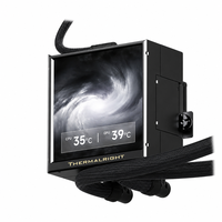 Refroidisseur de processeur liquide AIO Thermalright Peerless Vision 360 ARGB BLACK avec écran 3,95 pouces, pompe 3000 tr/min, compatible LGA1851 AM5, kit système de bureau